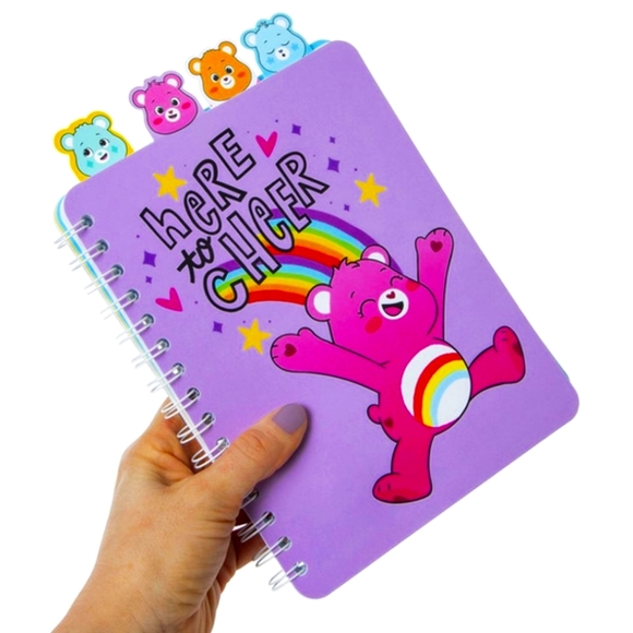 Black Fri CARE BEARS 4-Tab Spiral Notebook, NWT, 9x6 inches, Blue,  Super Cute - Picture 4 of 10